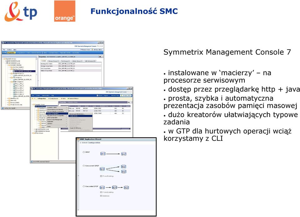 szybka i automatyczna prezentacja zasobów pamięci masowej dużo kreatorów