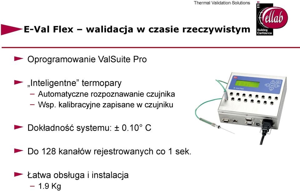 kalibracyjne zapisane w czujniku Dokładność systemu: ± 0.