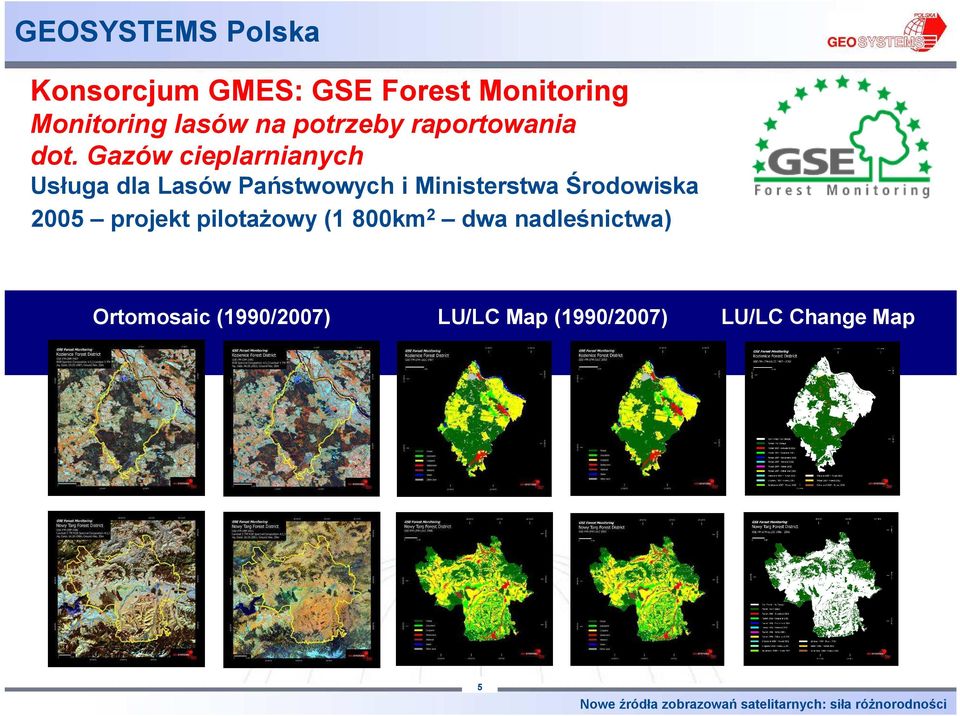 Gazów cieplarnianych Usługa dla Lasów Państwowych i Ministerstwa