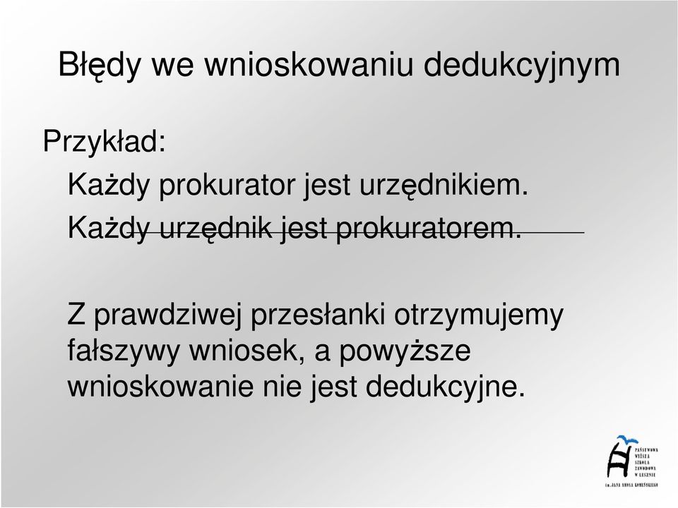 KaŜdy urzędnik jest prokuratorem.