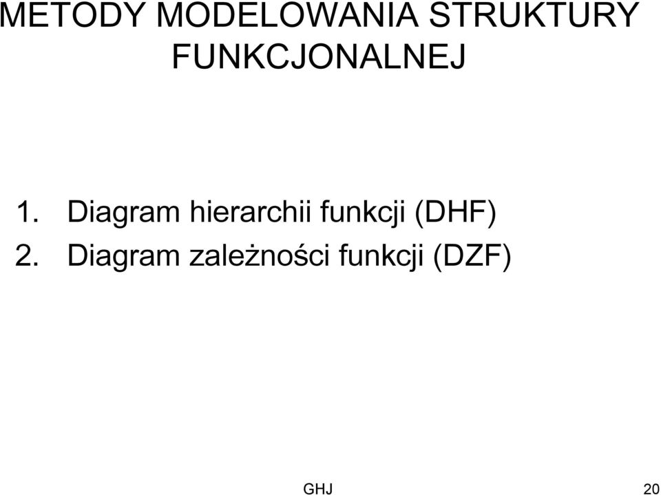 Diagram hierarchii funkcji