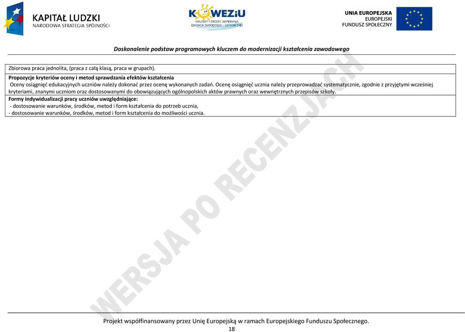 Ocenę osiągnięć ucznia należy przeprowadzać systematycznie, zgodnie z przyjętymi wcześniej kryteriami, znanymi uczniom oraz dostosowanymi do obowiązujących ogólnopolskich aktów