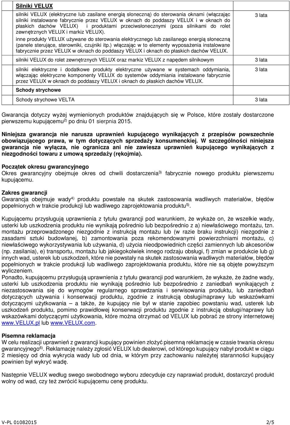 inne produkty VELUX używane do sterowania elektrycznego lub zasilanego energią słoneczną (panele sterujące, sterowniki, czujniki itp.