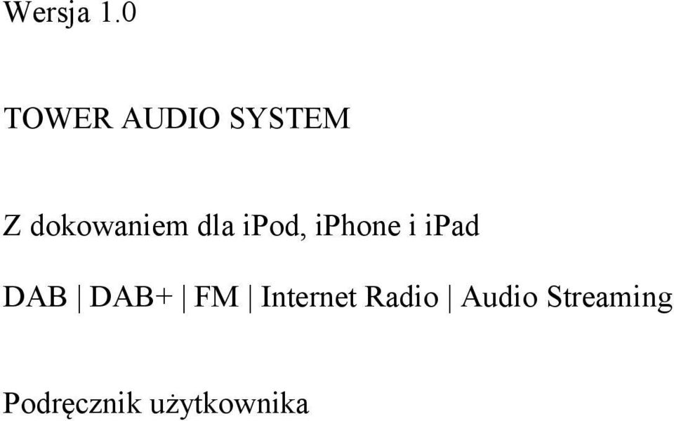 dokowaniem dla ipod, iphone i