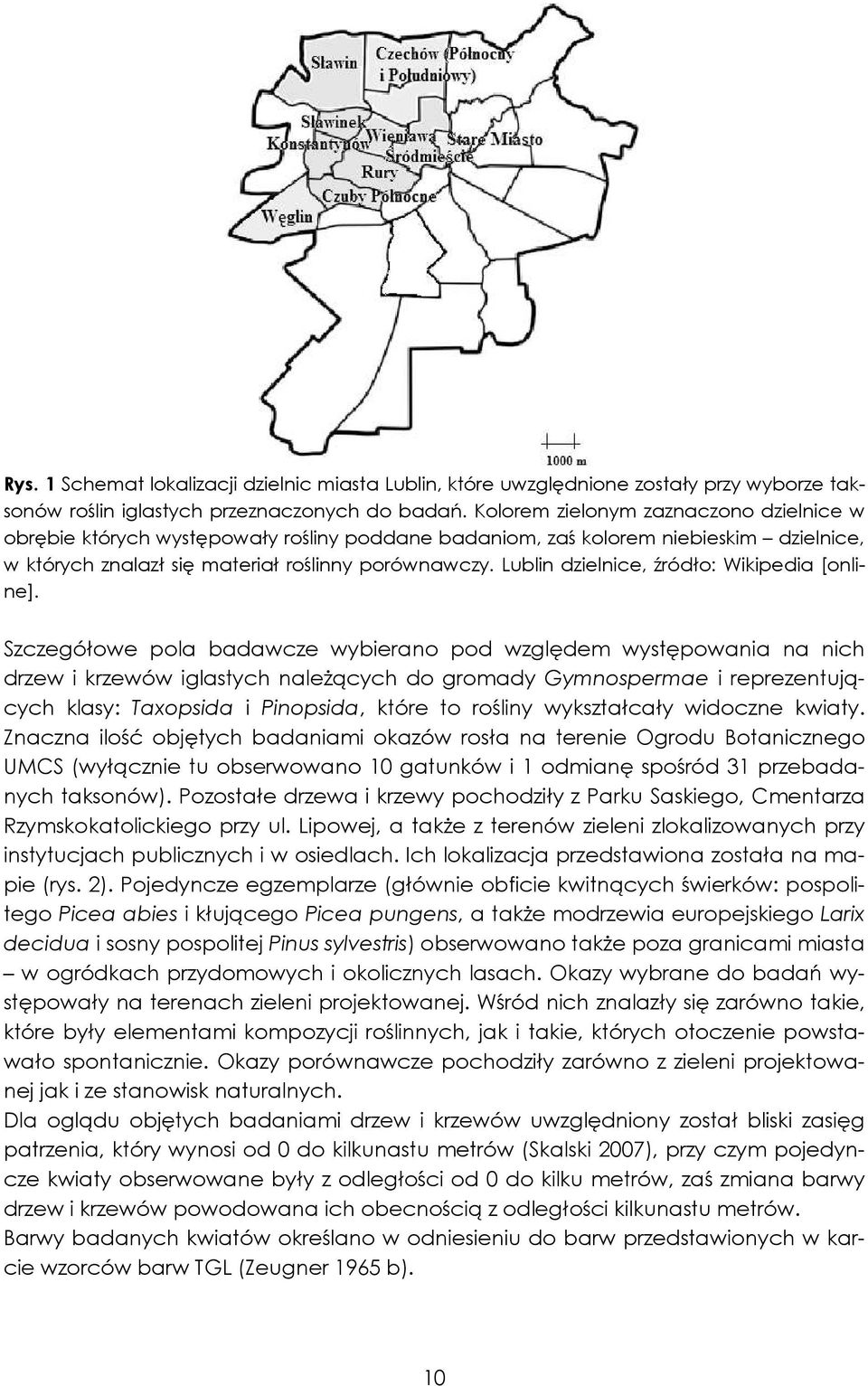 Lublin dzielnice, źródło: Wikipedia [online].