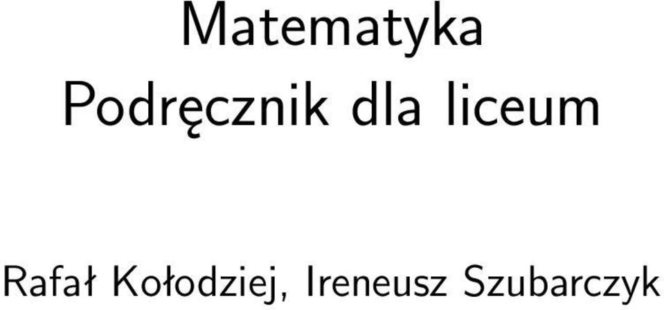 liceum Rafał