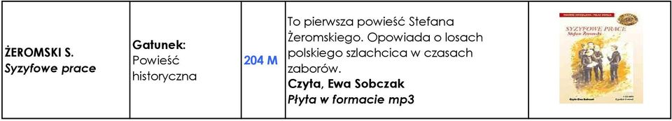 powieść Stefana śeromskiego.