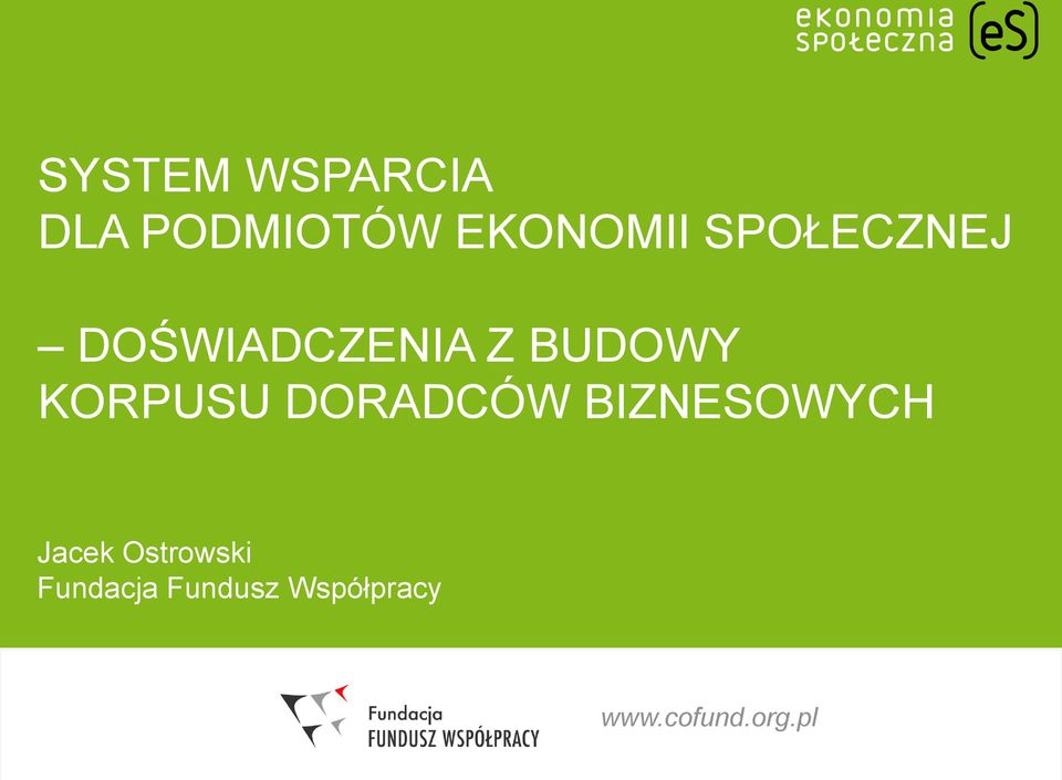 KORPUSU DORADCÓW BIZNESOWYCH Jacek