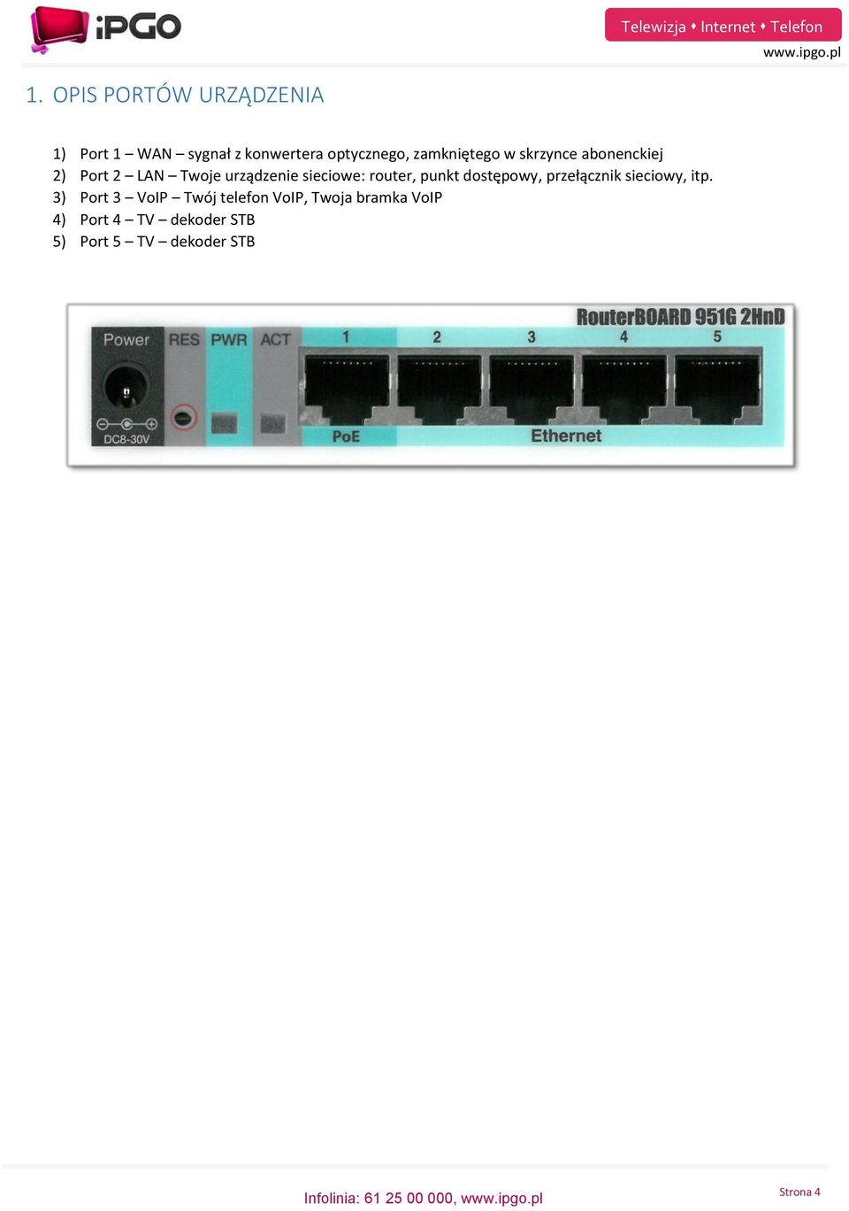 router, punkt dostępowy, przełącznik sieciowy, itp.