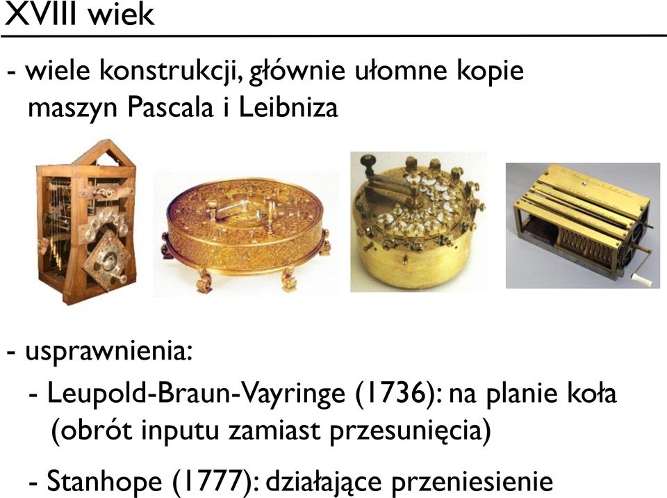 Leupold-Braun-Vayringe (1736): na planie koła (obrót