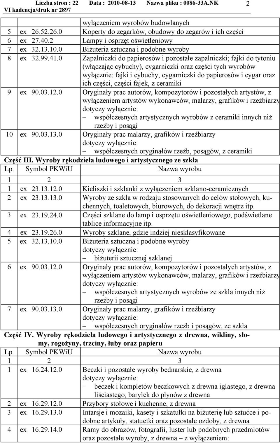 0 Zapalniczki do papierosów i pozostałe zapalniczki; fajki do tytoniu (włączając cybuchy), cygarniczki oraz części tych wyrobów wyłącznie: fajki i cybuchy, cygarniczki do papierosów i cygar oraz ich