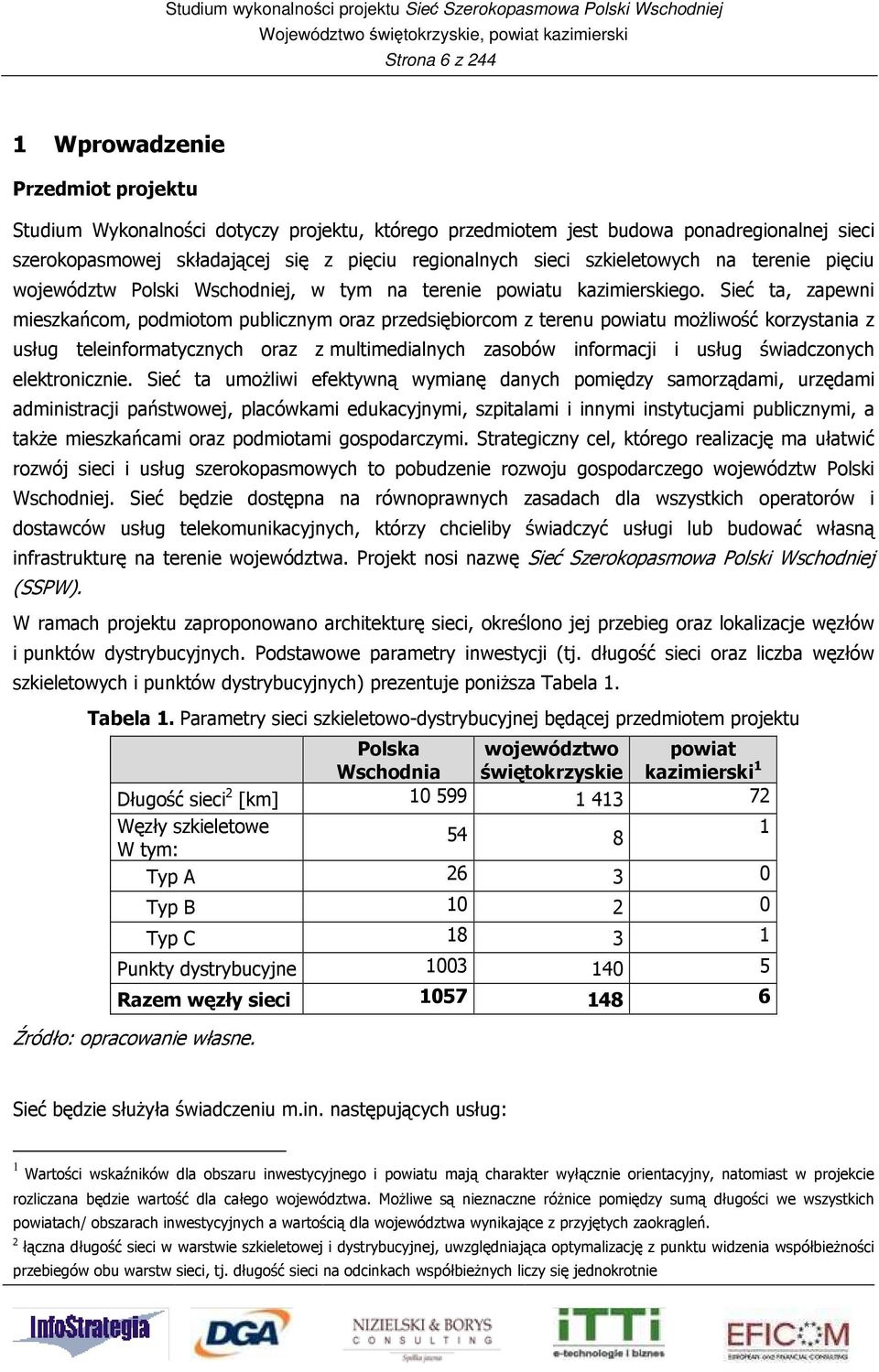 Sieć ta, zapewni mieszkańcom, podmiotom publicznym oraz przedsiębiorcom z terenu powiatu możliwość korzystania z usług teleinformatycznych oraz z multimedialnych zasobów informacji i usług