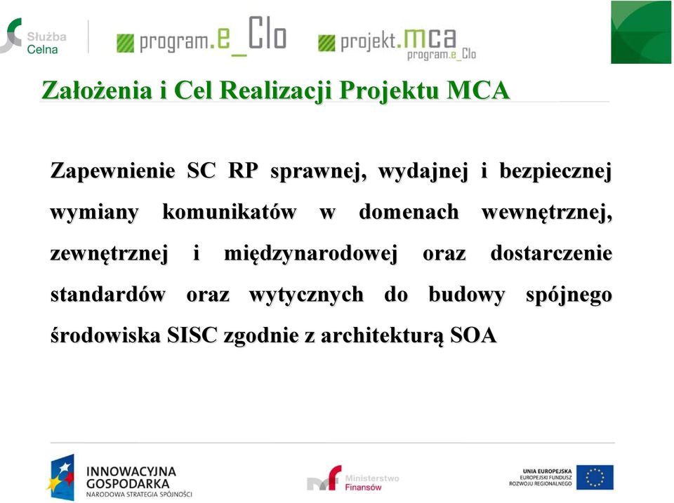 zewnętrznej i międzynarodowej oraz dostarczenie standardów w oraz