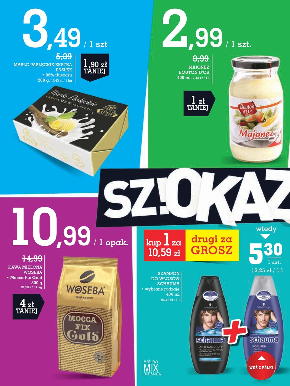 WOSEbA Mocca Fix Gold 500 g 21,98 zł / 1 kg 4 zł 1 kup za 10,59 zł SZAMPON DO WŁOSÓW