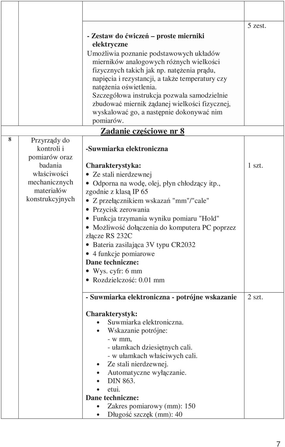 Szczegółowa instrukcja pozwala samodzielnie zbudować miernik Ŝądanej wielkości fizycznej, wyskalować go, a następnie dokonywać nim pomiarów.