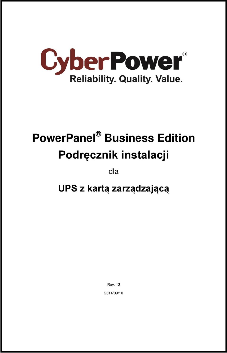 PowerPanel Business Edition UPS z kartą