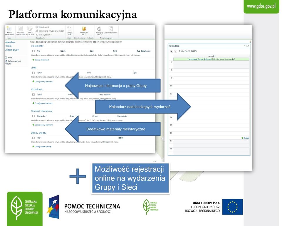 wydarzeń Dodatkowe materiały merytoryczne