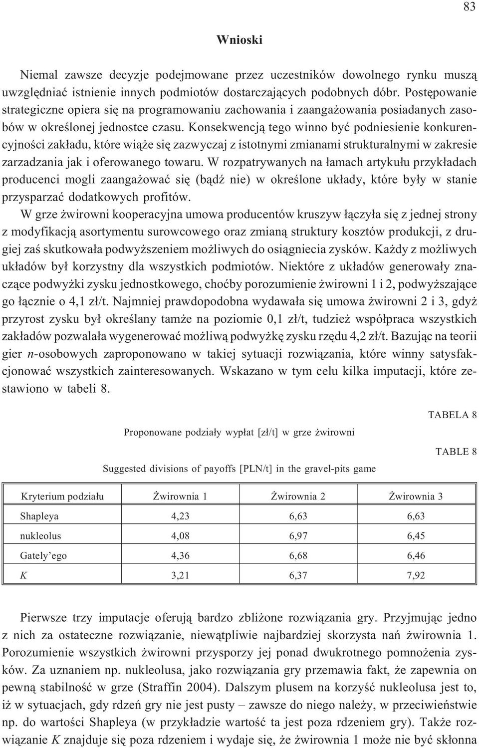 Konsekwencj¹ tego wnno byæ podnesene konkurencyjnoœc zak³adu, które w¹ e sê zazwyczaj z stotnym zmanam strukturalnym w zakrese zarzadzana jak oferowanego towaru.