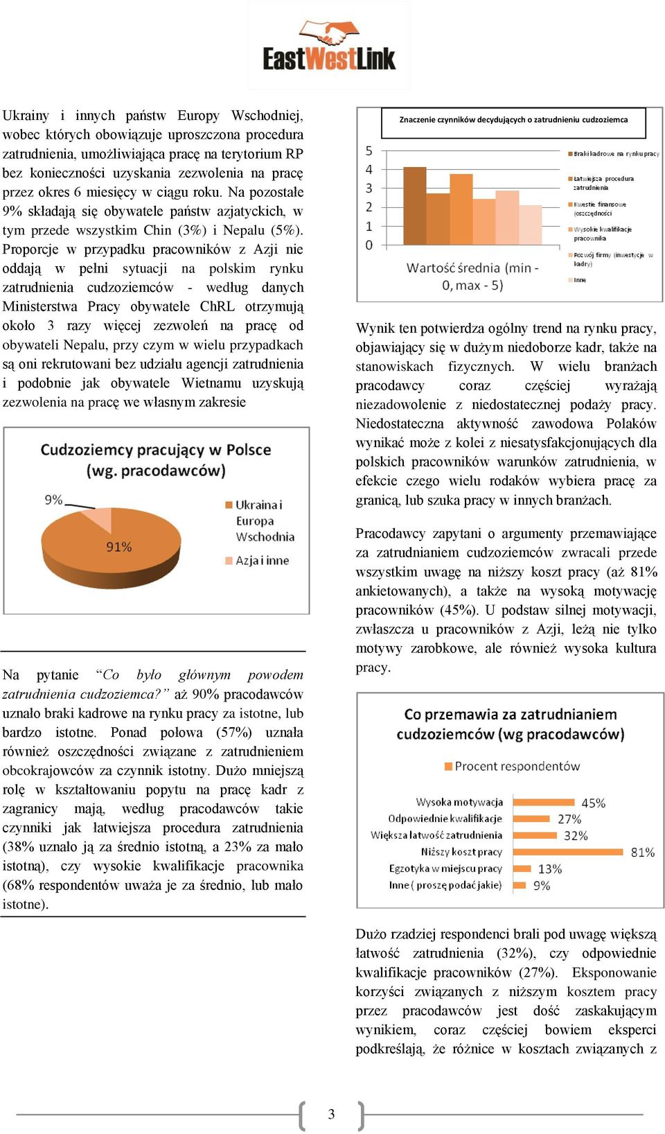 Proporcje w przypadku pracowników z Azji nie oddają w pełni sytuacji na polskim rynku zatrudnienia cudzoziemców - według danych Ministerstwa Pracy obywatele ChRL otrzymują około 3 razy więcej