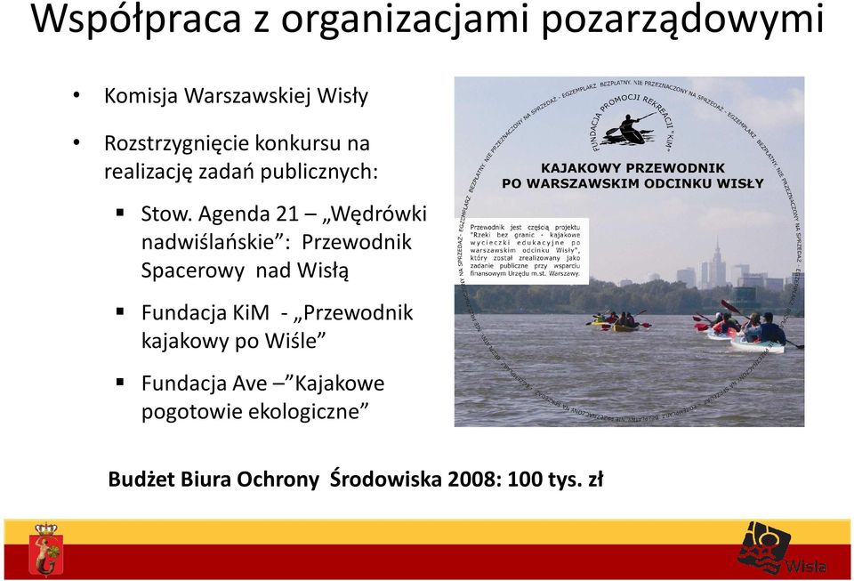 Agenda 21 Wędrówki nadwiślańskie : Przewodnik Spacerowy nad Wisłą Fundacja KiM -