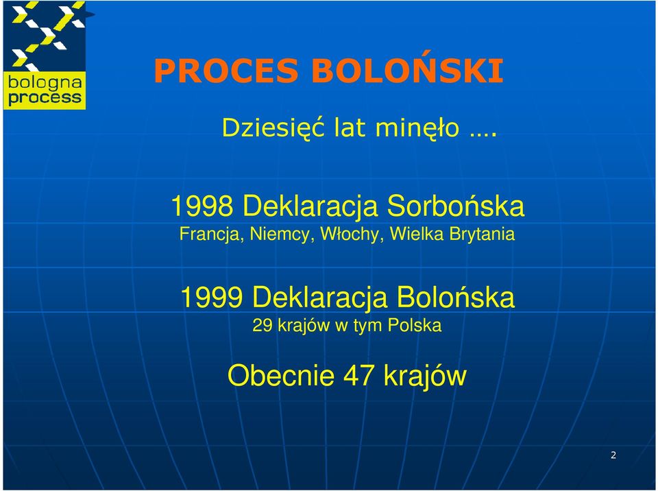 Włochy, Wielka Brytania 1999 Deklaracja