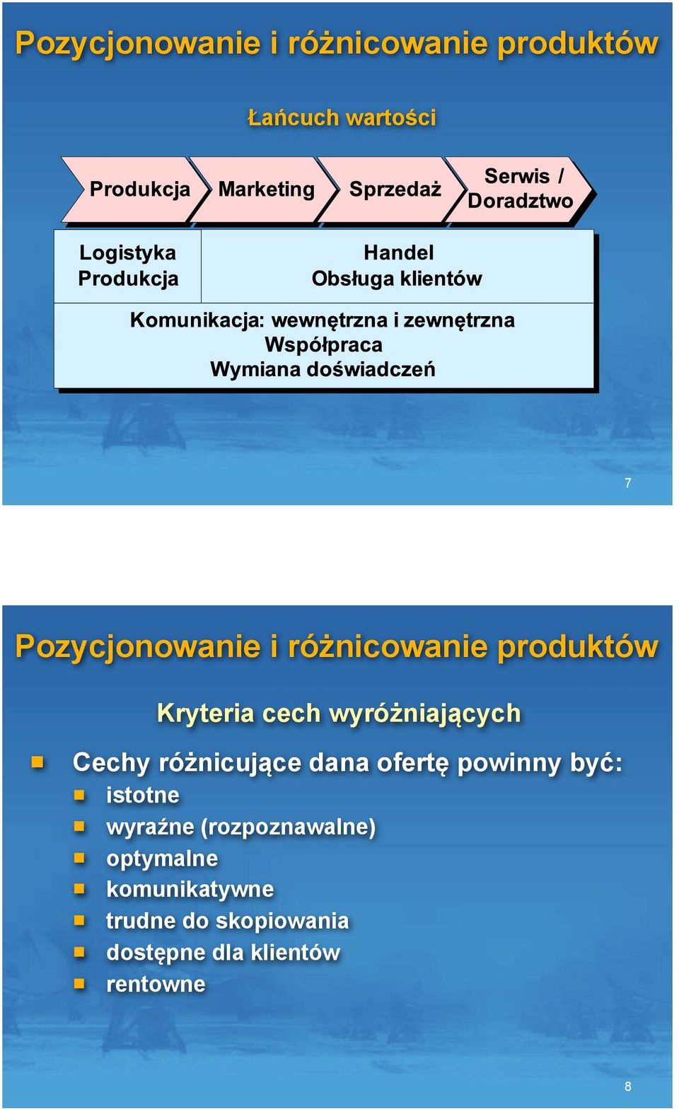 wyró%niaj$cych! Cechy ró%nicuj$ce dana ofert) powinny by":! istotne!