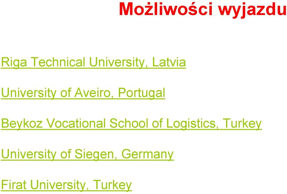 Vocational School of Logistics, Turkey