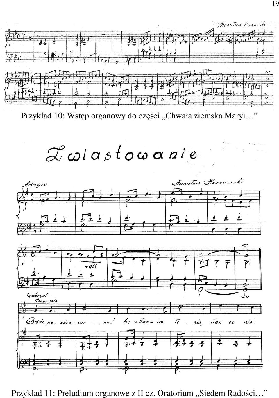 Przykład 11: Preludium organowe