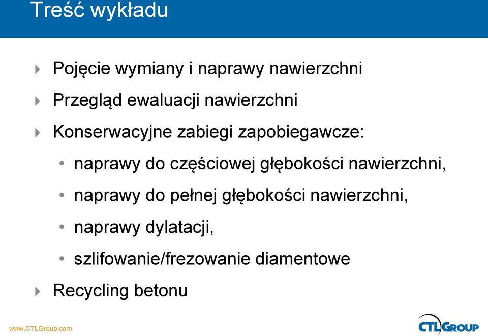 głębokości nawierzchni, naprawy do pełnej głębokości nawierzchni, naprawy