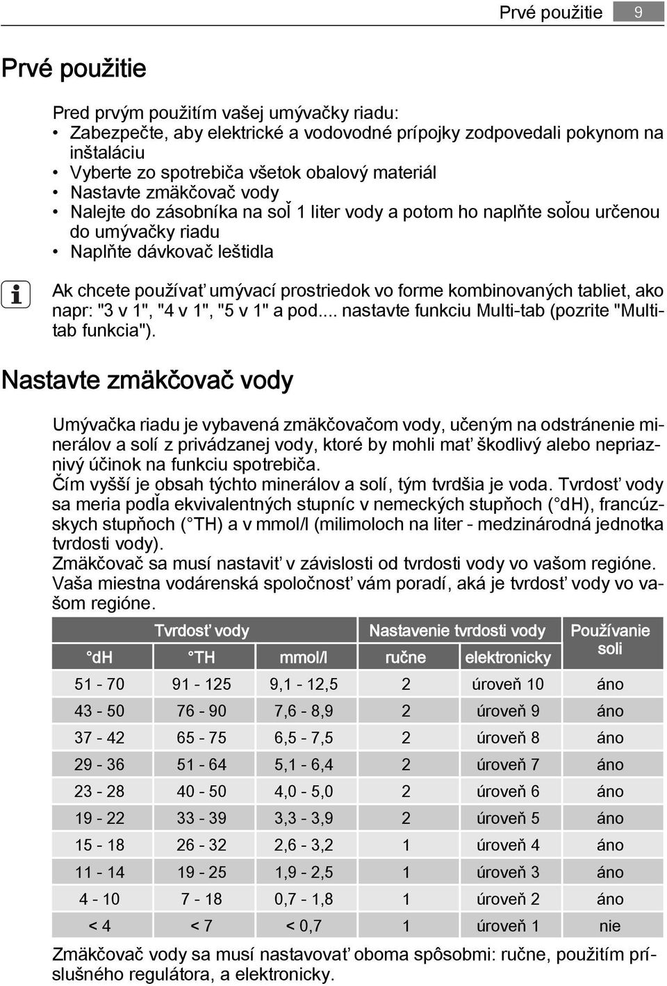 kombinovaných tabliet, ako napr: "3 v 1", "4 v 1", "5 v 1" a pod... nastavte funkciu Multi-tab (pozrite "Multitab funkcia").