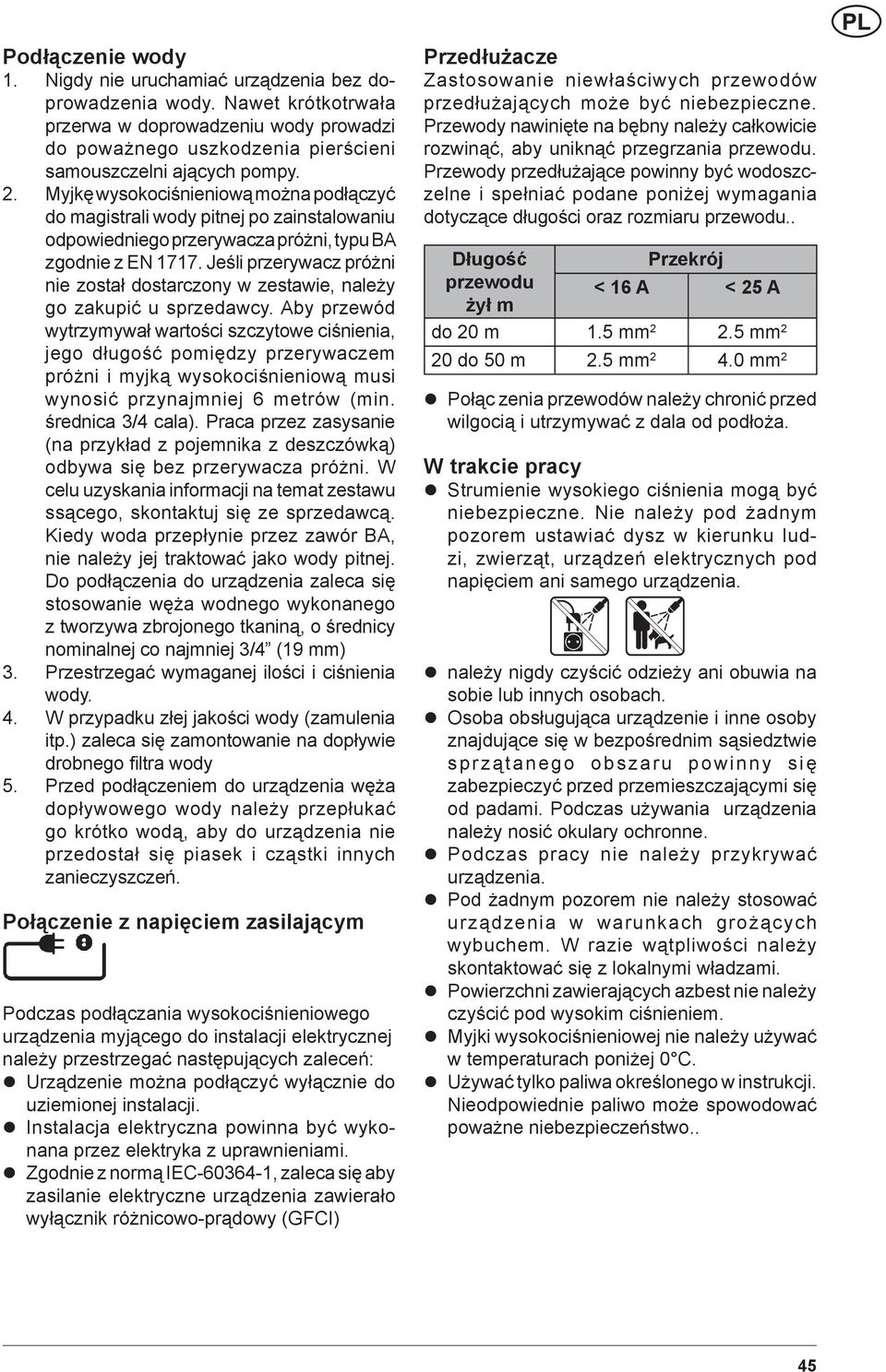 Jeśli przerywacz próżni nie został dostarczony w zestawie, należy go zakupić u sprzedawcy.