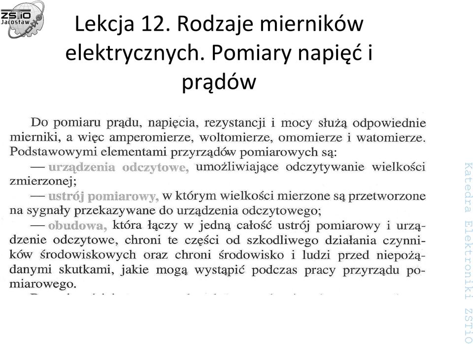 Rodzaje mierników