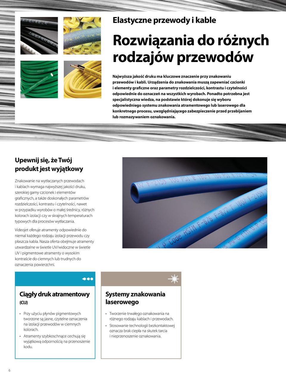 Ponadto potrzebna jest specjalistyczna wiedza, na podstawie której dokonuje się wyboru odpowiedniego systemu znakowania atramentowego lub laserowego dla konkretnego procesu, uwzględniającego