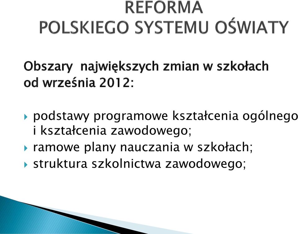 ogólnego i kształcenia zawodowego; ramowe plany