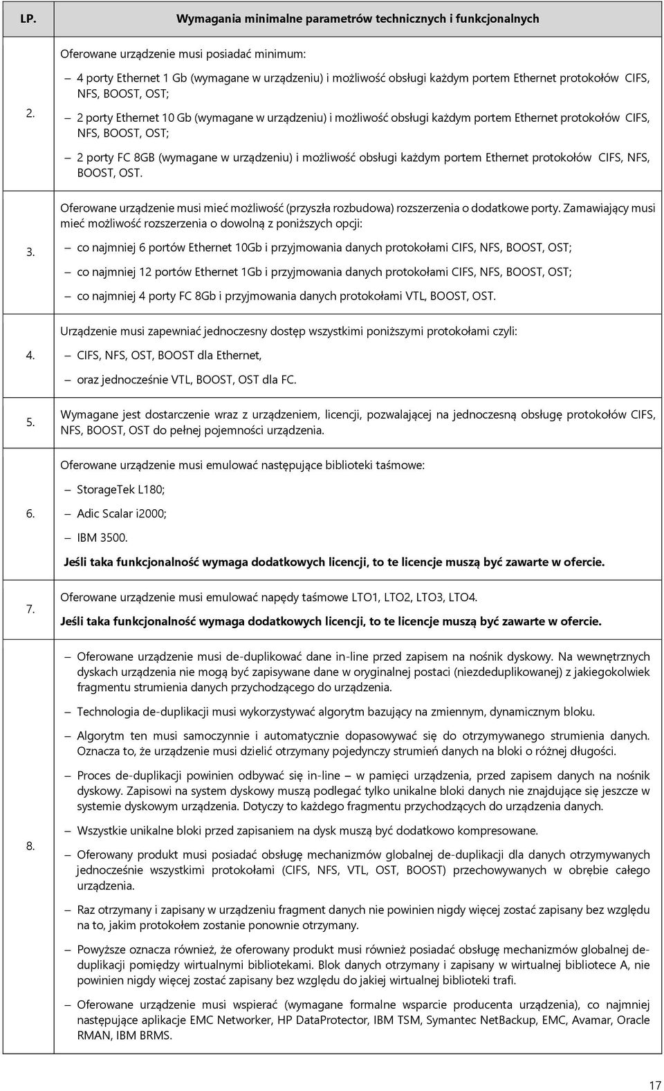 BOOST, OST. Oferowane urządzenie musi mieć możliwość (przyszła rozbudowa) rozszerzenia o dodatkowe porty. Zamawiający musi mieć możliwość rozszerzenia o dowolną z poniższych opcji: 3.