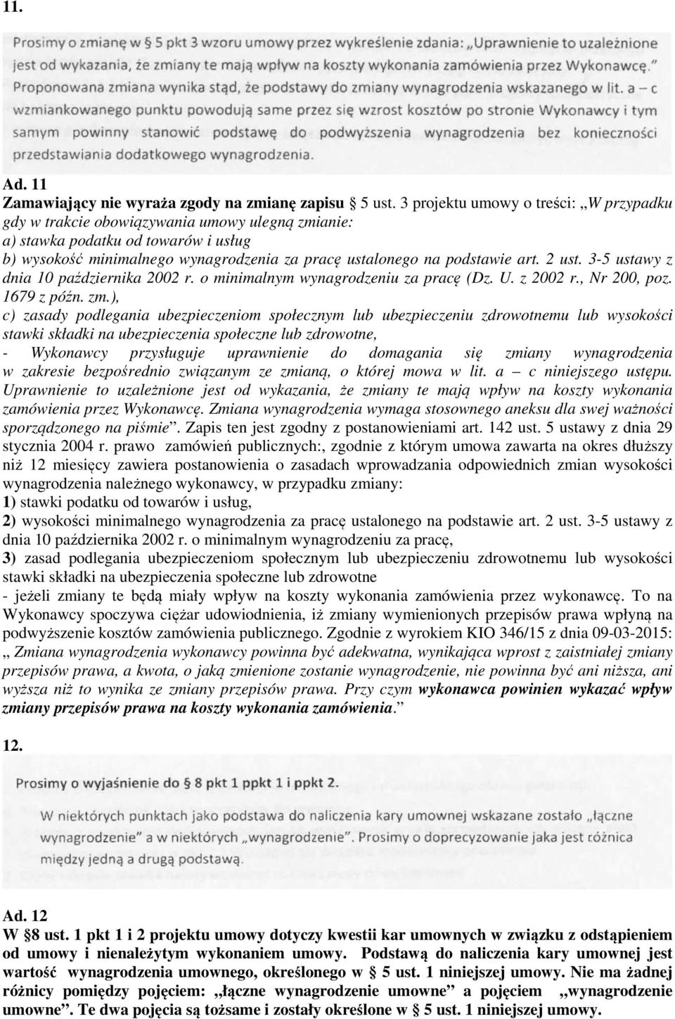 art. 2 ust. 3-5 ustawy z dnia 10 października 2002 r. o minimalnym wynagrodzeniu za pracę (Dz. U. z 2002 r., Nr 200, poz. 1679 z późn. zm.