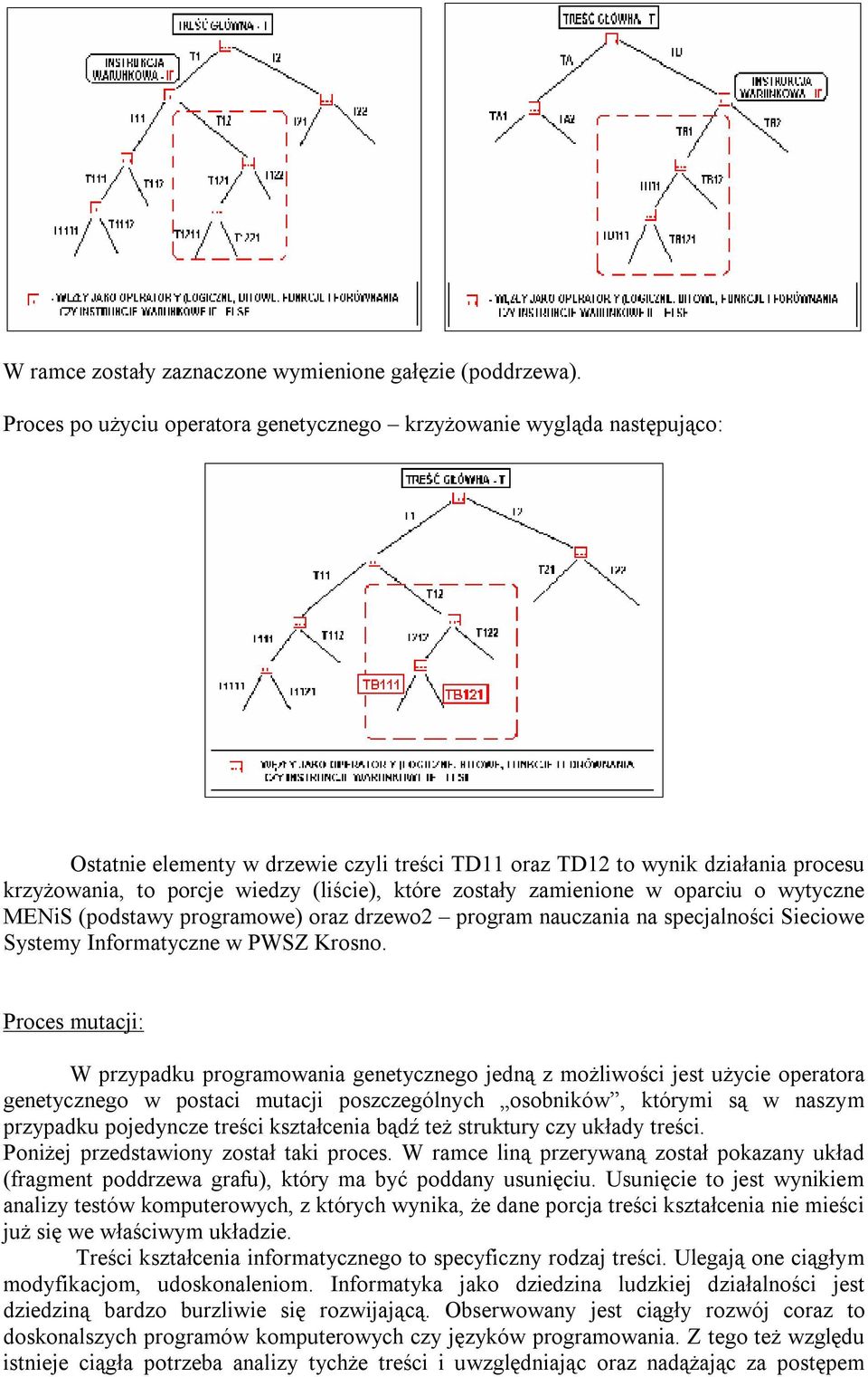 które zostały zamienione w oparciu o wytyczne MENiS (podstawy programowe) oraz drzewo2 program nauczania na specjalności Sieciowe Systemy Informatyczne w PWSZ Krosno.