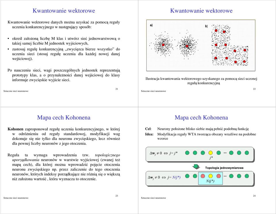 Po nauczenu sec, ag poszczególnych ednoste reprezentu prototypy las, a o przynalenoc dane ecoe do lasy nformue zycse yce sec.