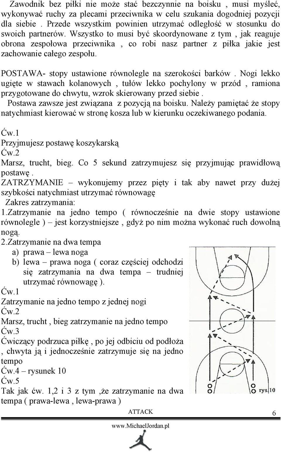 Wszystko to musi być skoordynowane z tym, jak reaguje obrona zespołowa przeciwnika, co robi nasz partner z piłka jakie jest zachowanie całego zespołu.