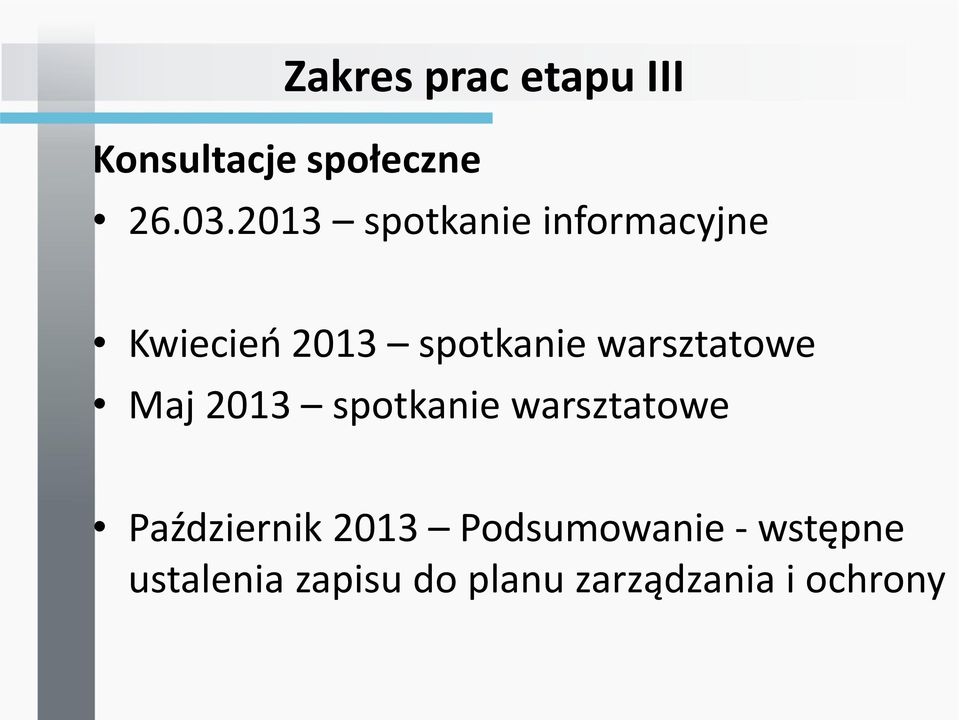 warsztatowe Maj 2013 spotkanie warsztatowe Październik