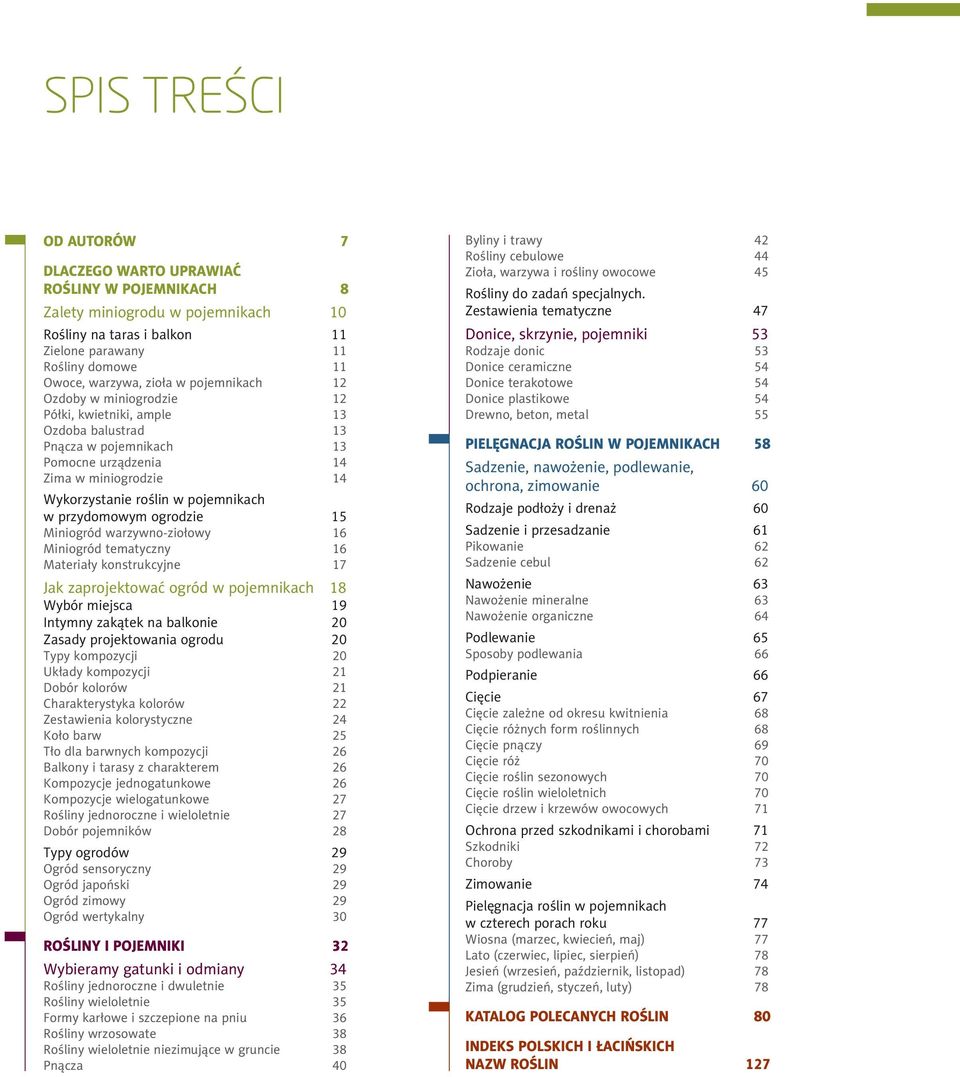 przydomowym ogrodzie 15 Miniogród warzywno-ziołowy 16 Miniogród tematyczny 16 Materiały konstrukcyjne 17 Jak zaprojektować ogród w pojemnikach 18 Wybór miejsca 19 Intymny zakątek na balkonie 20