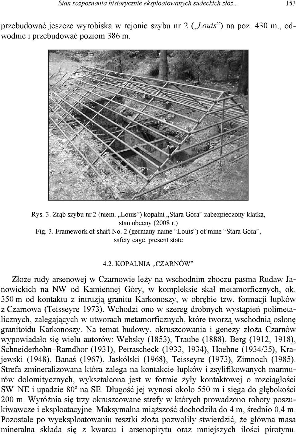 08 r.) Fig. 3. Framework of shaft No. 2 