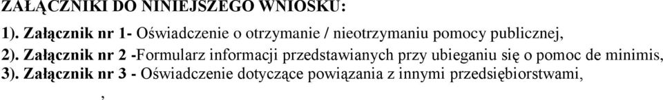 Załącznik nr 2 -Formularz informacji przedstawianych przy ubieganiu