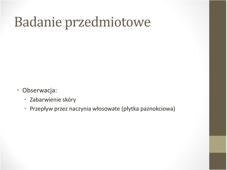 skóry Przepływ przez