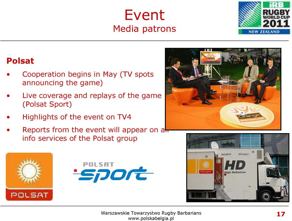 game (Polsat Sport) Highlights of the event on TV4 Reports