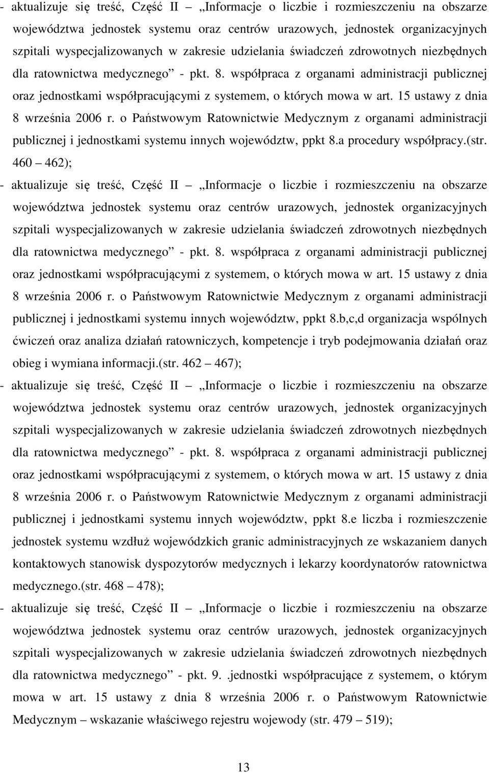 współpraca z organami administracji publicznej oraz jednostkami współpracującymi z systemem, o których mowa w art. 15 ustawy z dnia 8 września 2006 r.