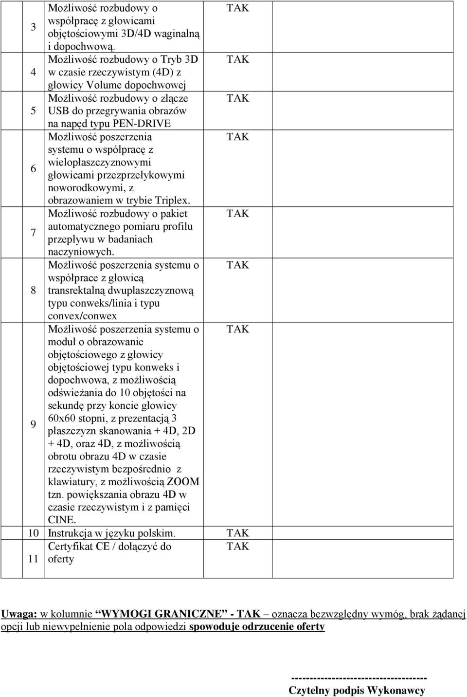 o współpracę z wielopłaszczyznowymi 6 głowicami przezprzełykowymi noworodkowymi, z obrazowaniem w trybie Triplex.