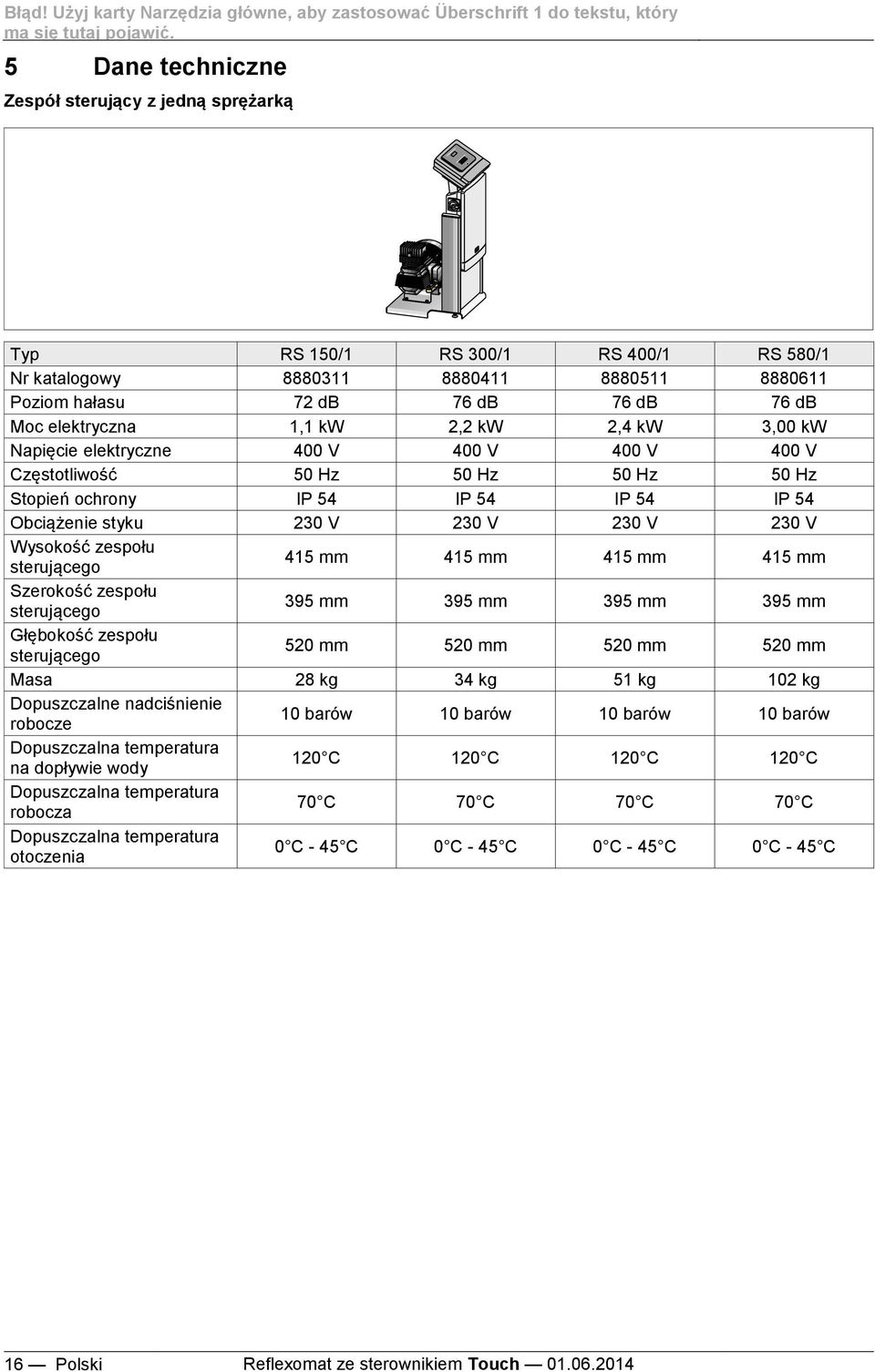 2,2 kw 2,4 kw 3,00 kw Napięcie elektryczne 400 V 400 V 400 V 400 V Częstotliwość 50 Hz 50 Hz 50 Hz 50 Hz Stopień ochrony IP 54 IP 54 IP 54 IP 54 Obciążenie styku 230 V 230 V 230 V 230 V Wysokość