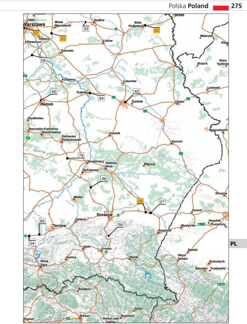 Horodok Boryslav Sambir Staryi Sambir Mostys'ka Zhovkva Ratne Stara Vyzhivka Truskavets' Pustomyty Ostrowiec Świętokrzyski Chełm Zamość Biała Podlaska Starachowice