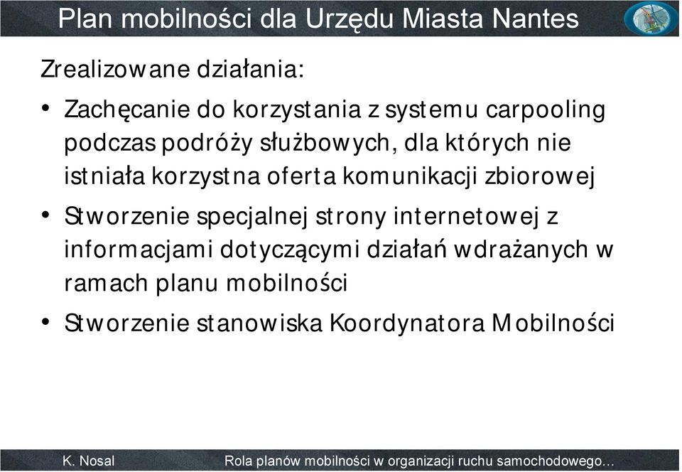 komunikacji zbiorowej Stworzenie specjalnej strony internetowej z informacjami dotyczącymi